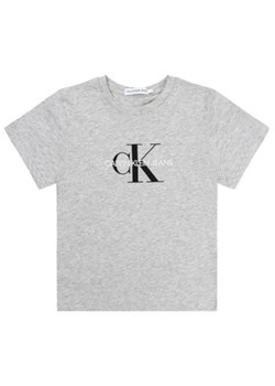 Calvin Klein Jeans T-Shirt Monogram Logo IU0IU00068 Szary Regular Fit ze sklepu MODIVO w kategorii T-shirty chłopięce - zdjęcie 168505623