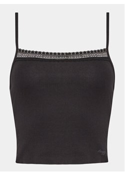 Sloggi Koszulka piżamowa Go Ribbed 10215245 Czarny Slim Fit ze sklepu MODIVO w kategorii Piżamy damskie - zdjęcie 168506074