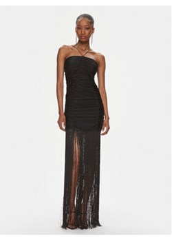 ROTATE Sukienka wieczorowa Sequin Fringe 111784100 Czarny Slim Fit ze sklepu MODIVO w kategorii Sukienki - zdjęcie 168506714