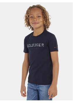 Tommy Hilfiger T-Shirt Logo KB0KB08322 D Granatowy Regular Fit ze sklepu MODIVO w kategorii T-shirty chłopięce - zdjęcie 168507273