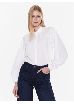 Tommy Hilfiger Koszula Solid WW0WW37127 Biały Loose Fit ze sklepu MODIVO w kategorii Koszule damskie - zdjęcie 168508152