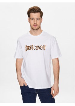 Just Cavalli T-Shirt 74OBHG02 Biały Regular Fit ze sklepu MODIVO w kategorii T-shirty męskie - zdjęcie 168508250