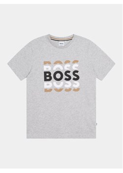 Boss T-Shirt J25O72 D Szary Regular Fit ze sklepu MODIVO w kategorii T-shirty chłopięce - zdjęcie 168508260
