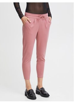 ICHI Spodnie materiałowe 20104757 Różowy Slim Fit ze sklepu MODIVO w kategorii Spodnie damskie - zdjęcie 168508542