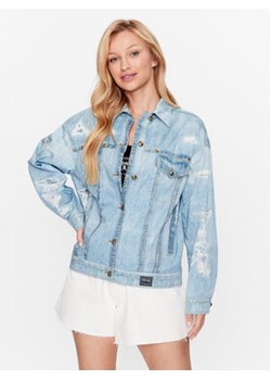 Versace Jeans Couture Kurtka jeansowa 74HAS44P Niebieski Regular Fit ze sklepu MODIVO w kategorii Kurtki damskie - zdjęcie 168509224