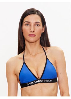 KARL LAGERFELD Góra od bikini 230W2234 Niebieski ze sklepu MODIVO w kategorii Stroje kąpielowe - zdjęcie 168509441