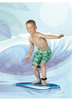Playshoes Szorty kąpielowe 469115 M Zielony ze sklepu MODIVO w kategorii Kąpielówki chłopięce - zdjęcie 168509631