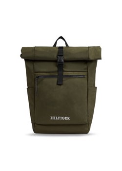 Tommy Hilfiger Plecak Th Monotype Rolltop Backpack AM0AM11549 Zielony ze sklepu MODIVO w kategorii Plecaki - zdjęcie 168509692
