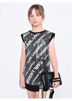 Karl Lagerfeld Kids Sukienka elegancka Z12242 S Czarny Regular Fit ze sklepu MODIVO w kategorii Sukienki dziewczęce - zdjęcie 168509762