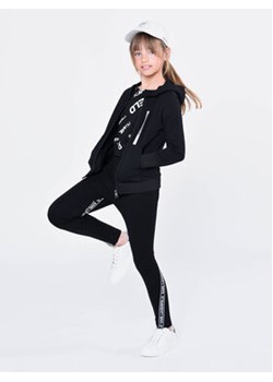 Karl Lagerfeld Kids Legginsy Z14203 S Czarny Regular Fit ze sklepu MODIVO w kategorii Spodnie dziewczęce - zdjęcie 168509772
