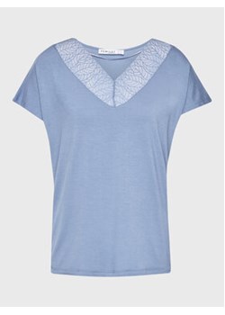 Femilet by Chantelle Koszulka piżamowa FNA550 Niebieski Regular Fit ze sklepu MODIVO w kategorii Piżamy damskie - zdjęcie 168510291