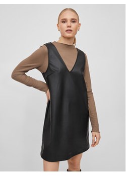 Vila Sukienka z imitacji skóry Laly 14081078 Czarny Regular Fit ze sklepu MODIVO w kategorii Sukienki - zdjęcie 168510360