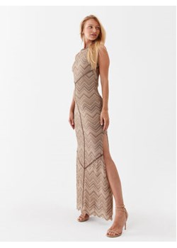 Guess Sukienka letnia W2GK74 KB460 Beżowy Slim Fit ze sklepu MODIVO w kategorii Sukienki - zdjęcie 168510733