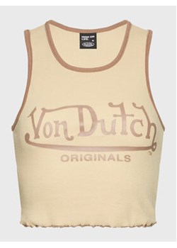 Von Dutch Top Ashley 6 231 045 Beżowy Slim Fit ze sklepu MODIVO w kategorii Bluzki damskie - zdjęcie 168510994