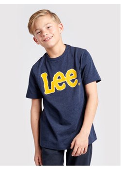 Lee T-Shirt LEE0042 Granatowy Regular Fit ze sklepu MODIVO w kategorii T-shirty chłopięce - zdjęcie 168511160