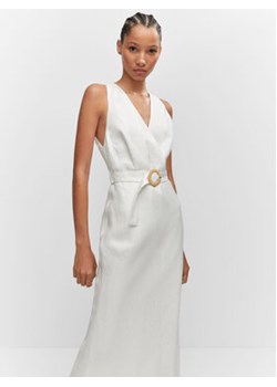 Mango Sukienka codzienna Amalfi 57030004 Biały Regular Fit ze sklepu MODIVO w kategorii Sukienki - zdjęcie 168511402