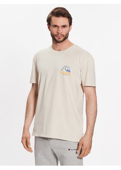 Quiksilver T-Shirt Arts In Palm EQYZT07249 Beżowy Regular Fit ze sklepu MODIVO w kategorii T-shirty męskie - zdjęcie 168511710