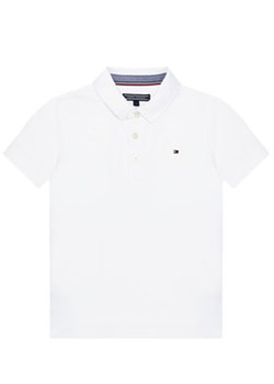 Tommy Hilfiger Polo Boys Tommy KB0KB03975 S Biały Regular Fit ze sklepu MODIVO w kategorii T-shirty chłopięce - zdjęcie 168512034