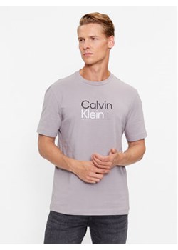 Calvin Klein T-Shirt K10K111841 Szary Regular Fit ze sklepu MODIVO w kategorii T-shirty męskie - zdjęcie 168512794
