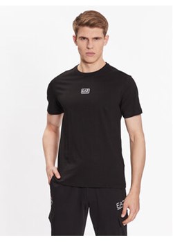EA7 Emporio Armani T-Shirt 3RPT05 PJ02Z 0200 Czarny Regular Fit ze sklepu MODIVO w kategorii T-shirty męskie - zdjęcie 168513011