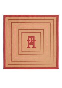 Tommy Hilfiger Chusta Monogram All Over Silk & Box AW0AW15807 Czerwony ze sklepu MODIVO w kategorii Szaliki i chusty damskie - zdjęcie 168514032