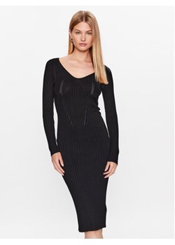 Guess Sukienka dzianinowa W3YK21 Z2U00 Czarny Slim Fit ze sklepu MODIVO w kategorii Sukienki - zdjęcie 168514200