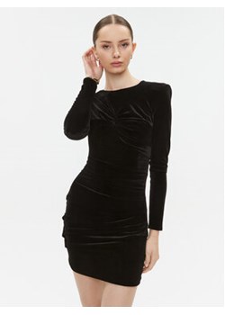 Elisabetta Franchi Sukienka koktajlowa AB-483-37E2-V380 Czarny Slim Fit ze sklepu MODIVO w kategorii Sukienki - zdjęcie 168514281