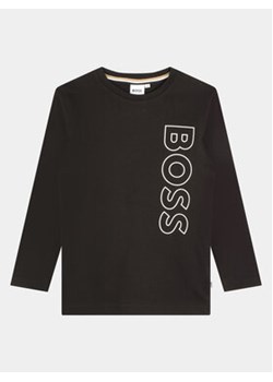 Boss Bluzka J25O68 D Czarny Regular Fit ze sklepu MODIVO w kategorii T-shirty chłopięce - zdjęcie 168514593