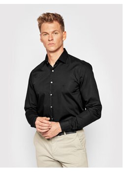 Calvin Klein Koszula 2ply Poplin Stretch Slim Shirt K10K103025 Czarny Slim Fit ze sklepu MODIVO w kategorii Koszule męskie - zdjęcie 168514604