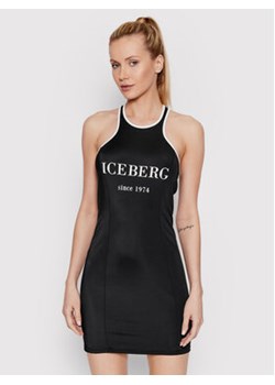 Iceberg Sukienka letnia ICE2WCU03 Czarny Slim Fit ze sklepu MODIVO w kategorii Sukienki - zdjęcie 168515012