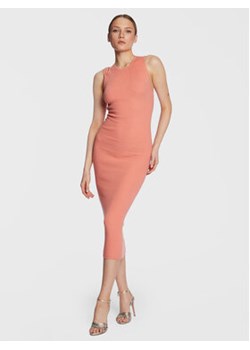 Silvian Heach Sukienka dzianinowa GPP23141VE Koralowy Slim Fit ze sklepu MODIVO w kategorii Sukienki - zdjęcie 168515063