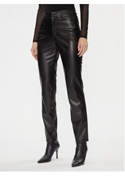Noisy May Spodnie z imitacji skóry 27026067 Czarny Slim Fit ze sklepu MODIVO w kategorii Spodnie damskie - zdjęcie 168515670