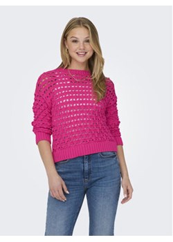 ONLY Sweter Linda 15311772 Różowy Regular Fit ze sklepu MODIVO w kategorii Swetry damskie - zdjęcie 168515690