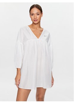 KARL LAGERFELD Sukienka letnia Dna Short Beach 230W2210 Biały Oversize ze sklepu MODIVO w kategorii Sukienki - zdjęcie 168516262