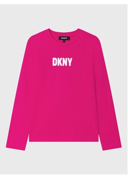 DKNY Bluzka D35S32 M Różowy Regular Fit ze sklepu MODIVO w kategorii Bluzki dziewczęce - zdjęcie 168517451