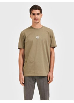 Selected Homme T-Shirt Armin 16085666 Zielony Slim Fit ze sklepu MODIVO w kategorii T-shirty męskie - zdjęcie 168517533