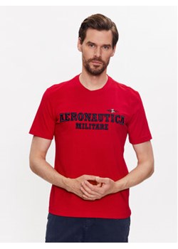 Aeronautica Militare T-Shirt 231TS2077J538 Czerwony Regular Fit ze sklepu MODIVO w kategorii T-shirty męskie - zdjęcie 168517664