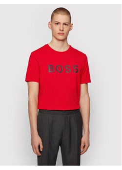 Boss T-Shirt Tiburt 50430889 Czerwony Regular Fit ze sklepu MODIVO w kategorii T-shirty męskie - zdjęcie 168517753