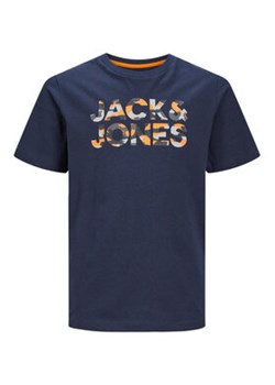 Jack&Jones Junior T-Shirt 12237106 Granatowy Loose Fit ze sklepu MODIVO w kategorii T-shirty chłopięce - zdjęcie 168517794