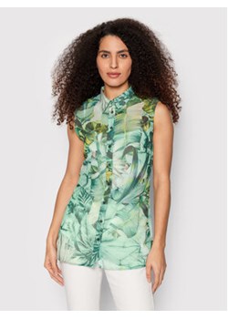 Guess Koszula Camicia W2GH52 WEL02 Zielony Regular Fit ze sklepu MODIVO w kategorii Koszule damskie - zdjęcie 168517811