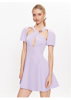 Just Cavalli Sukienka koktajlowa 74PBO904 Fioletowy Slim Fit ze sklepu MODIVO w kategorii Sukienki - zdjęcie 168518371