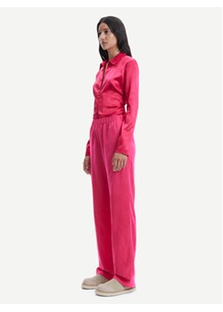 Samsøe Samsøe Spodnie materiałowe Hoys F20300033 Różowy Regular Fit ze sklepu MODIVO w kategorii Spodnie damskie - zdjęcie 168518372
