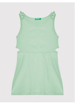 United Colors Of Benetton Sukienka letnia 3HCGCV005 Zielony Regular Fit ze sklepu MODIVO w kategorii Sukienki dziewczęce - zdjęcie 168518752