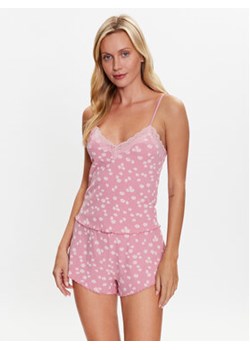 Hunkemöller Koszulka piżamowa 202341 Różowy Basic Fit ze sklepu MODIVO w kategorii Piżamy damskie - zdjęcie 168519054