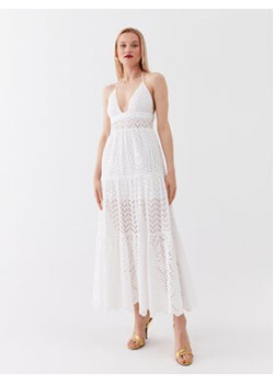 Patrizia Pepe Sukienka letnia 2A2580/A288-W146 Biały Regular Fit ze sklepu MODIVO w kategorii Sukienki - zdjęcie 168519133