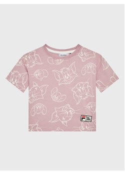 Fila T-Shirt Tver 771170 Różowy Relaxed Fit ze sklepu MODIVO w kategorii Bluzki dziewczęce - zdjęcie 168519181