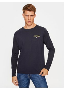 Tommy Hilfiger Longsleeve UM0UM03067 Granatowy Regular Fit ze sklepu MODIVO w kategorii T-shirty męskie - zdjęcie 168519221