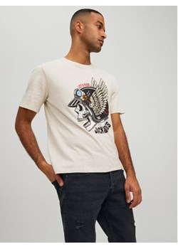 Jack&Jones T-Shirt Roxbury 12227779 Beżowy Regular Fit ze sklepu MODIVO w kategorii T-shirty męskie - zdjęcie 168519594