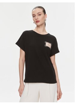 TWINSET T-Shirt 241TP2211 Czarny Regular Fit ze sklepu MODIVO w kategorii Bluzki damskie - zdjęcie 168519790