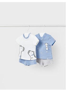 Mayoral Komplet 2 t-shirtów i spodenek 1619 Kolorowy Regular Fit ze sklepu MODIVO w kategorii Komplety niemowlęce - zdjęcie 168520003